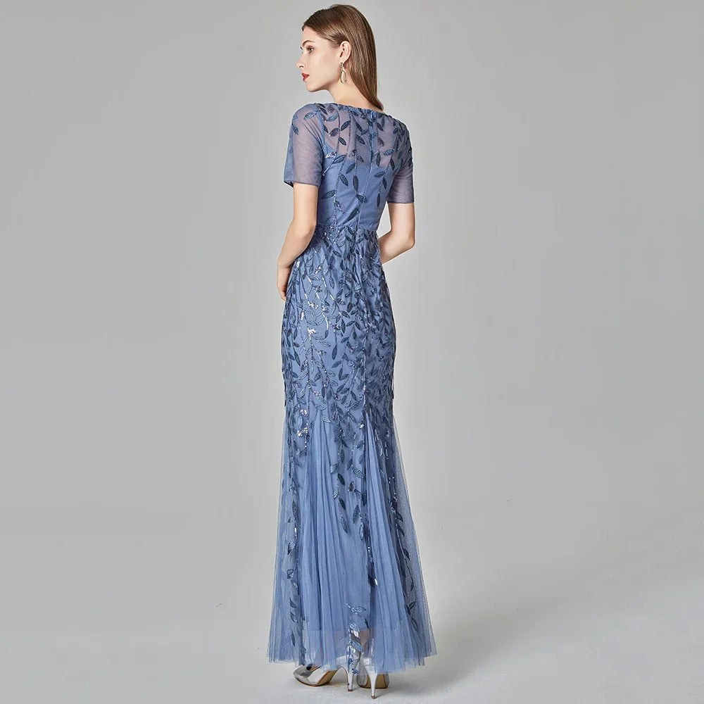 Sexy vintage Maxi Sequin cocktail Summer Dress Long Bridesmaid Prom Dresses for Women Casual Party club Bodycon Dress Vestidos