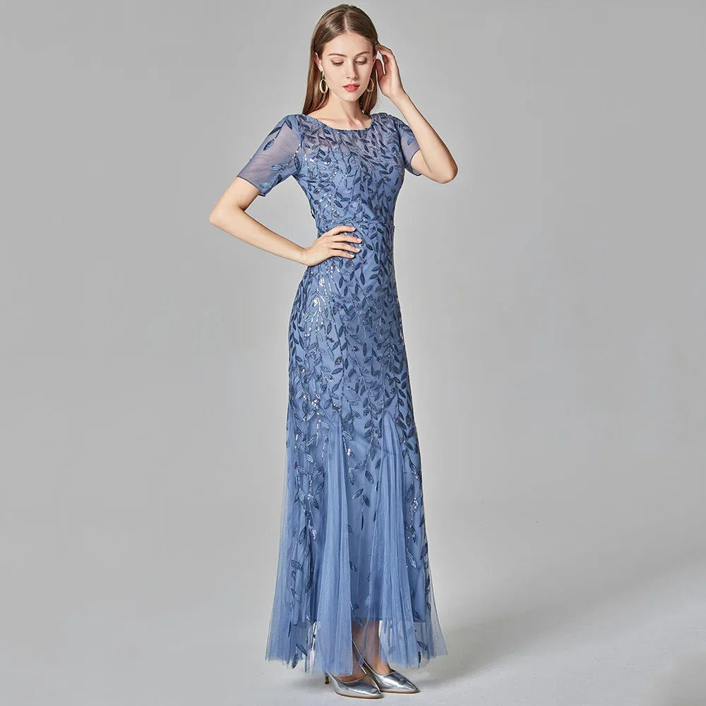Sexy vintage Maxi Sequin cocktail Summer Dress Long Bridesmaid Prom Dresses for Women Casual Party club Bodycon Dress Vestidos