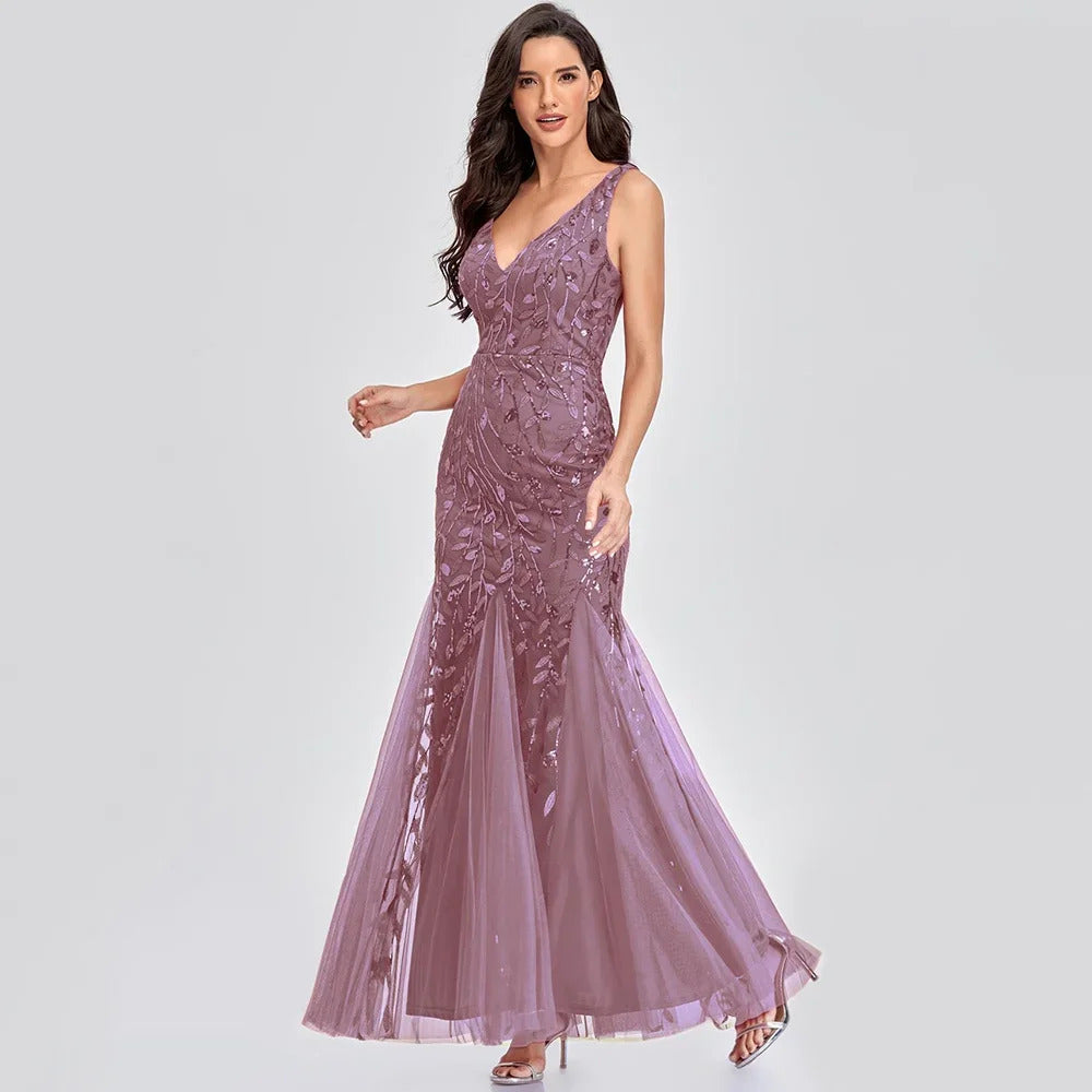 Sexy vintage Maxi Sequin cocktail Summer Dress Long Bridesmaid Prom Dresses for Women Casual Party club Bodycon Dress Vestidos