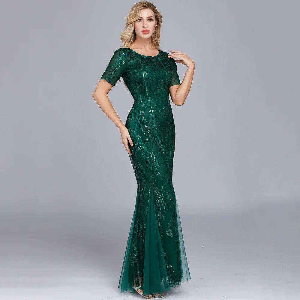 Sexy vintage Maxi Sequin cocktail Summer Dress Long Bridesmaid Prom Dresses for Women Casual Party club Bodycon Dress Vestidos