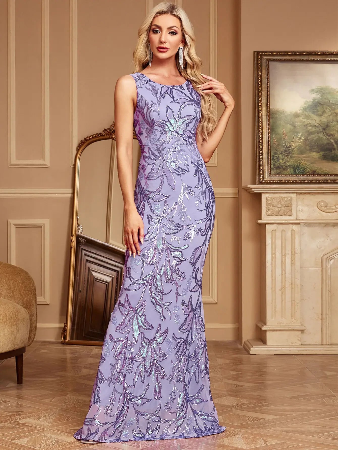 Sexy vintage sequin maxi summer dress women 2025 elegant luxury bodycon party dress ladies long prom evening dresses vestidos