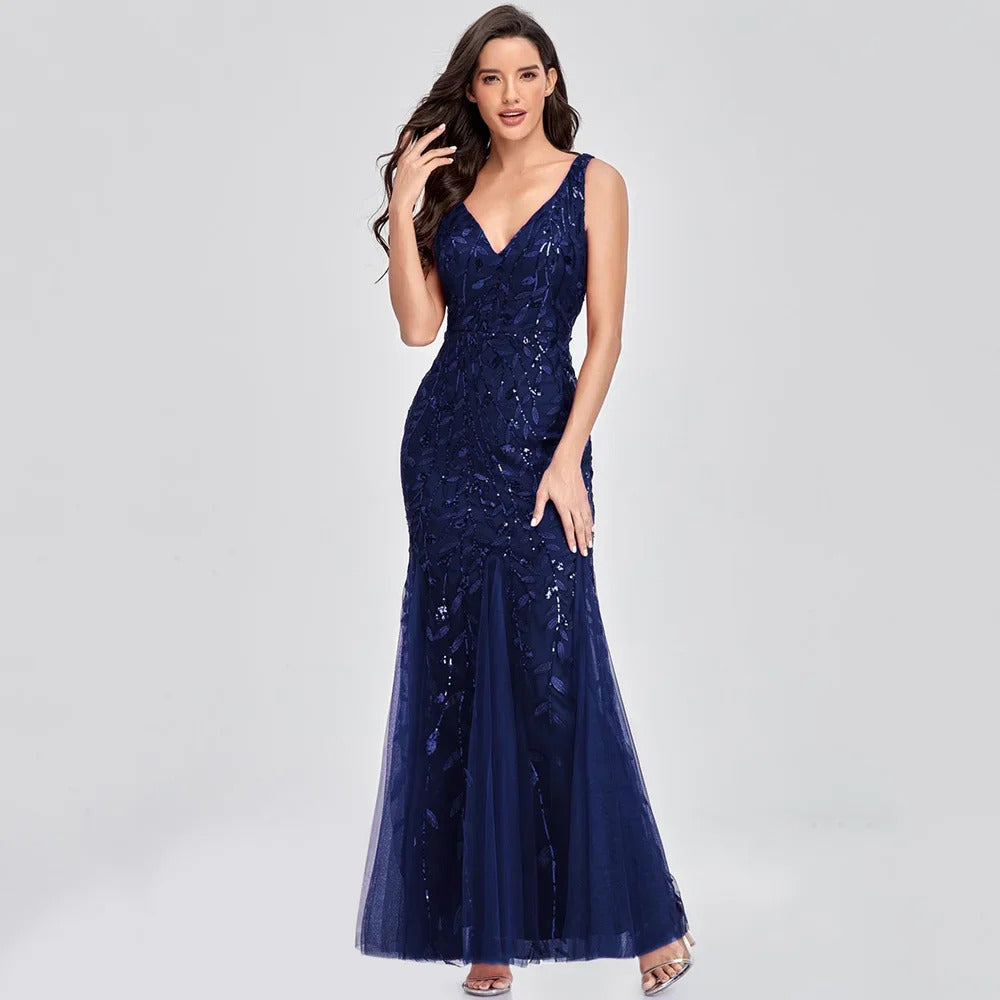 Sexy vintage Maxi Sequin cocktail Summer Dress Long Bridesmaid Prom Dresses for Women Casual Party club Bodycon Dress Vestidos